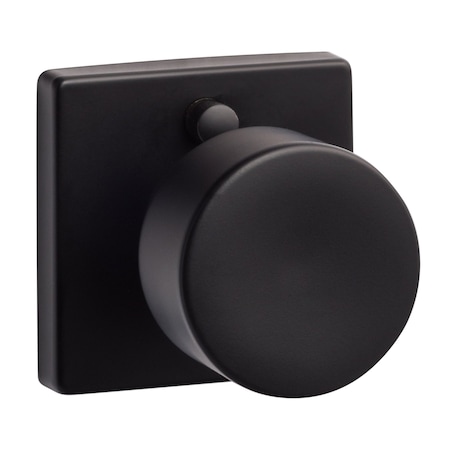 Sure-Loc Hardware Bergen Square Privacy Knobset, Flat Black